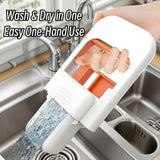 Foldable Desktop Mop, Mini Sponge Mop, Portable Mini Self Squeezing Wet Dry Mops for Bathroom & Kitchen